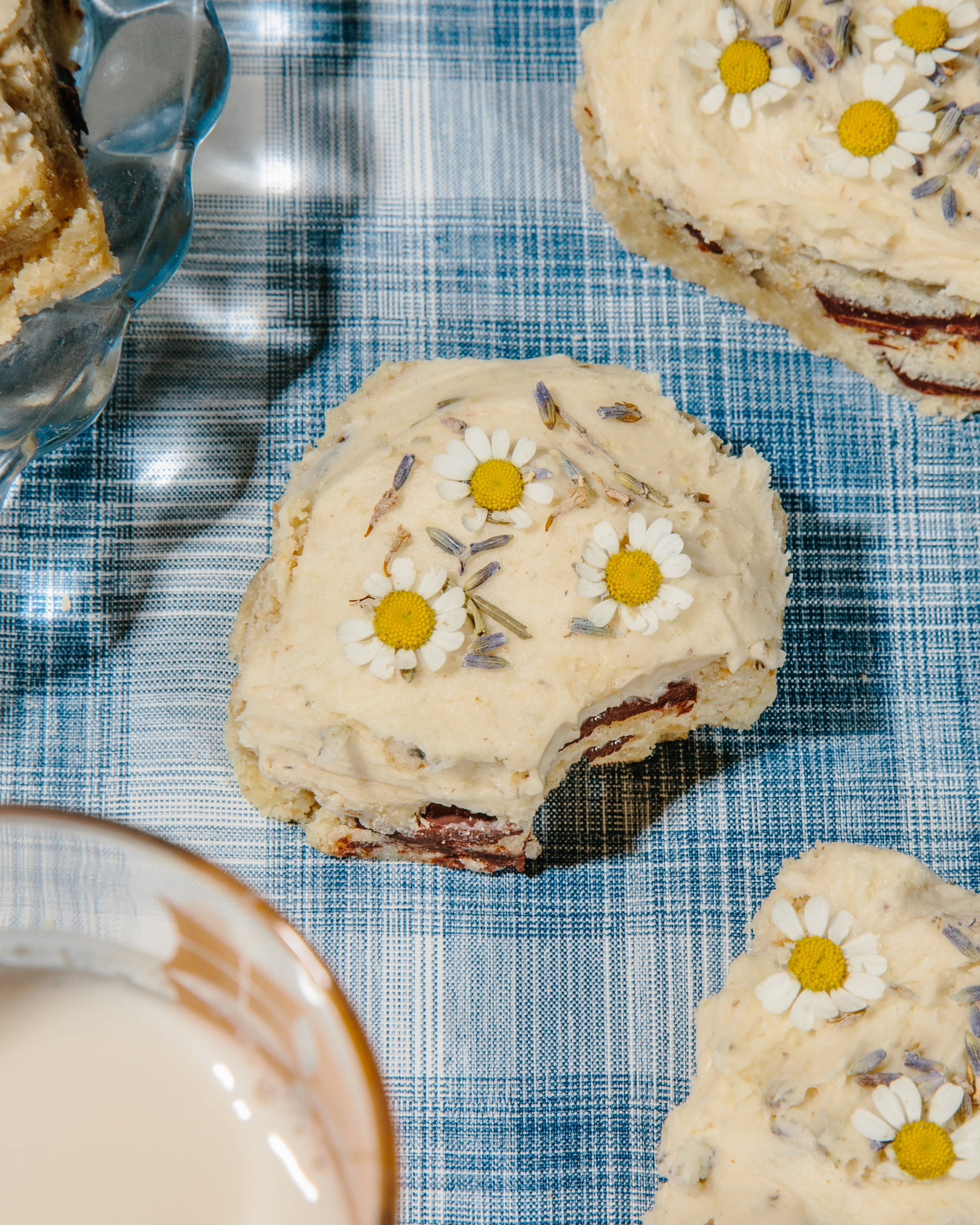 Chamomile Lavender Blondies (GF & V option)