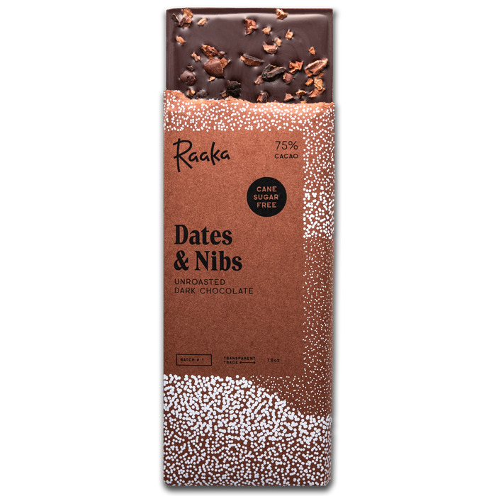 DATE AND NIBS BAR IN WRAPPER