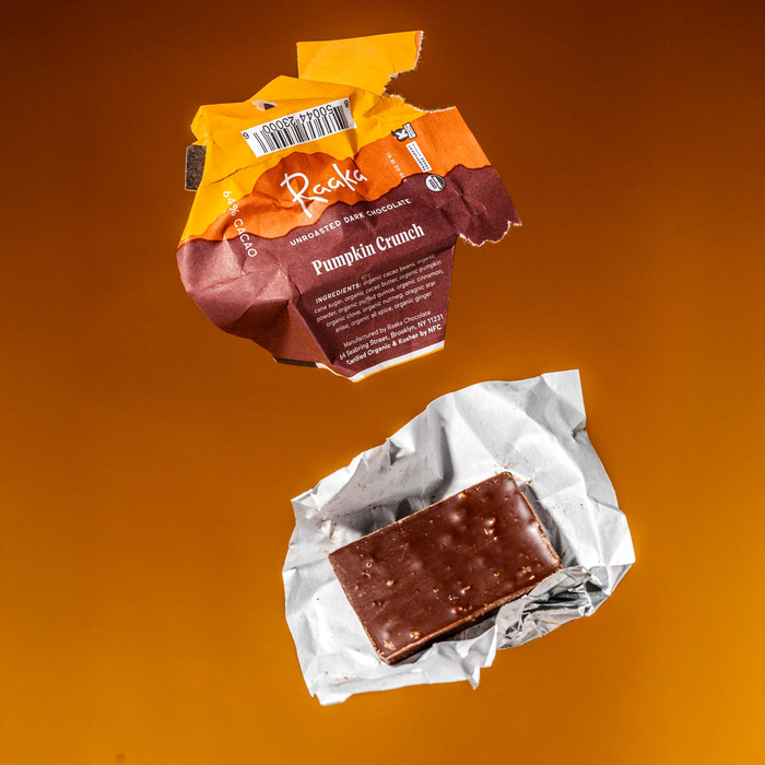 Pumpkin Crunch Minis - Raaka Chocolate